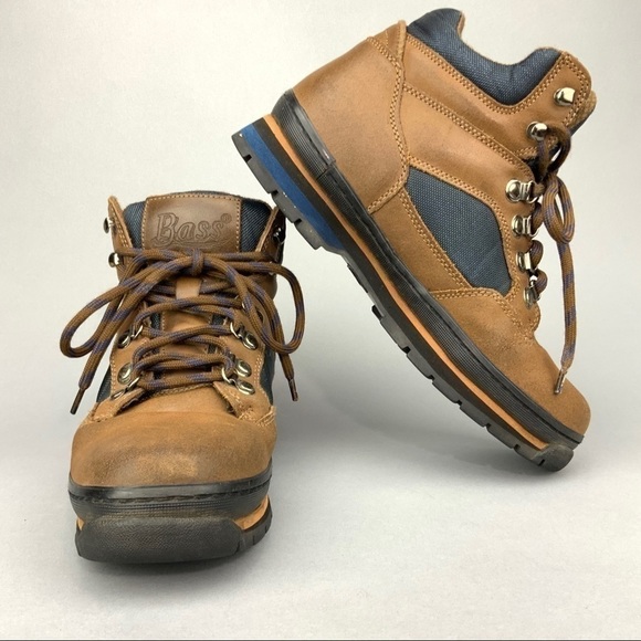 G.h. Bass Men’s Vintage Leather Hiking Boots Size 8 Brown - Picture 3 of 11